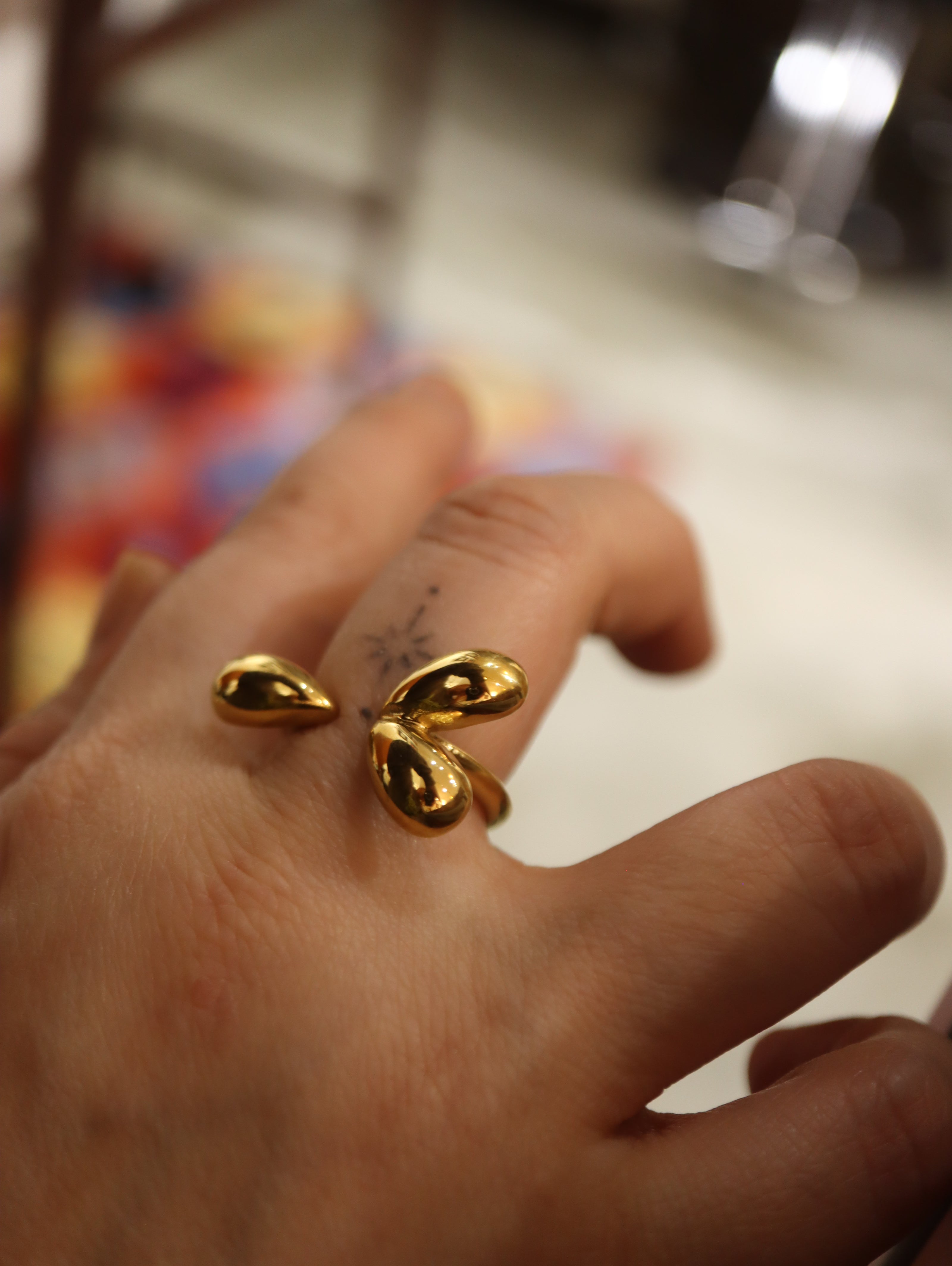 Statement stainless steel ring