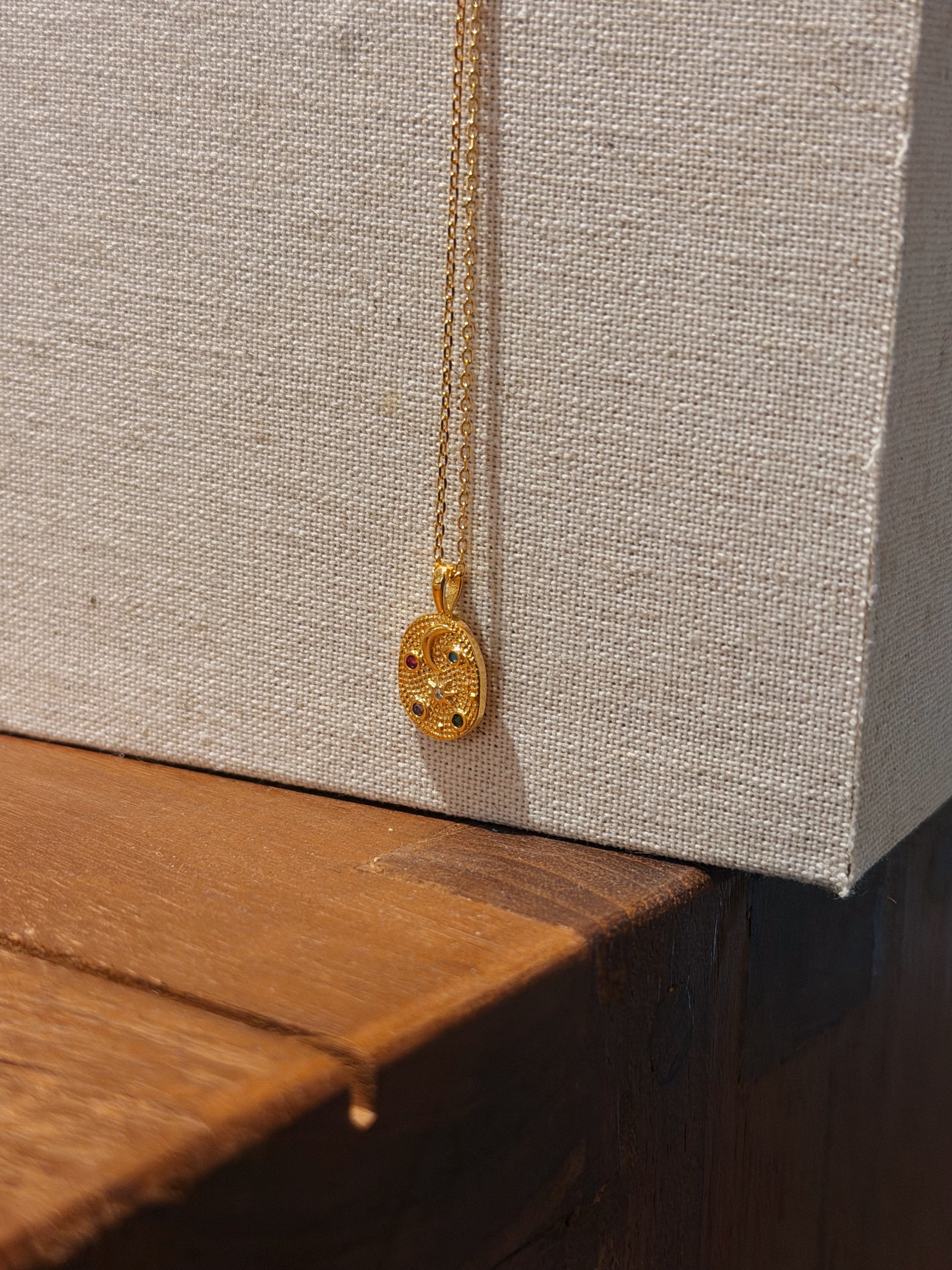 Coin oval necklace