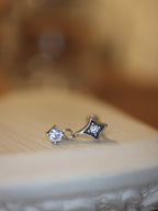 Astra Drop Stud 925 silver Piercing Earring (1pc)