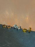 Surgical steel flat hinged hoop earrings
