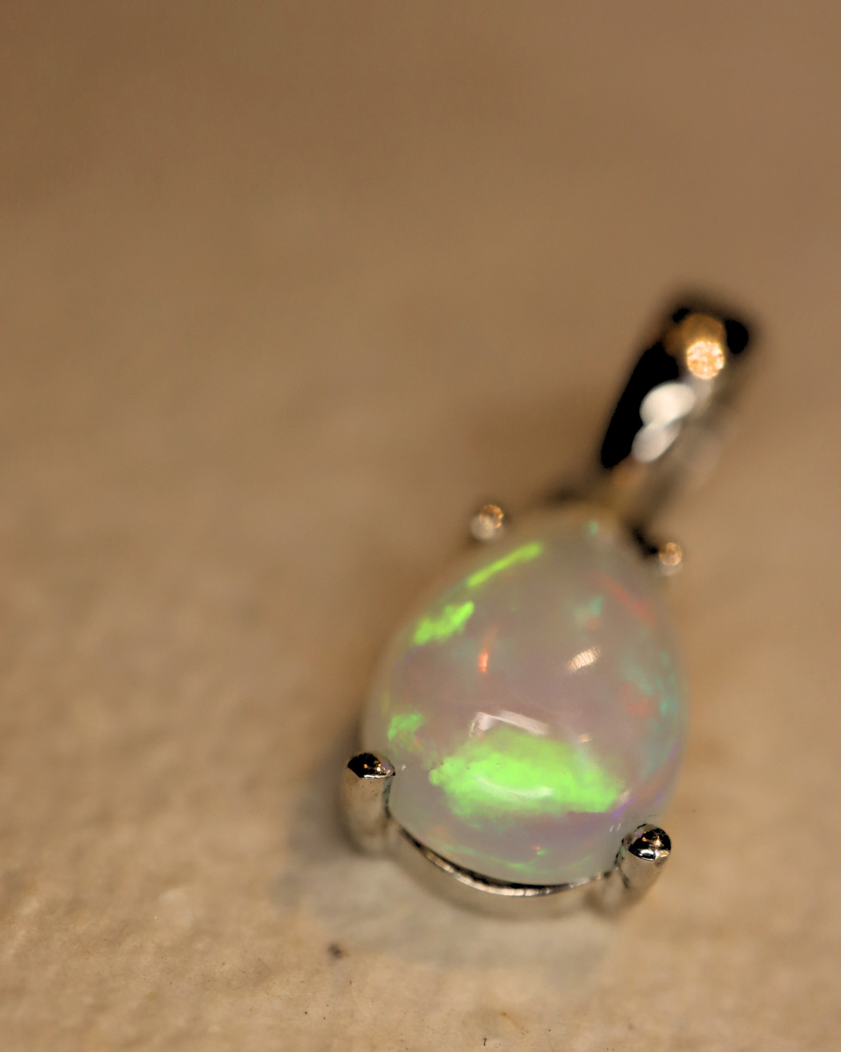 Ethiopian Opal Drop Pendant