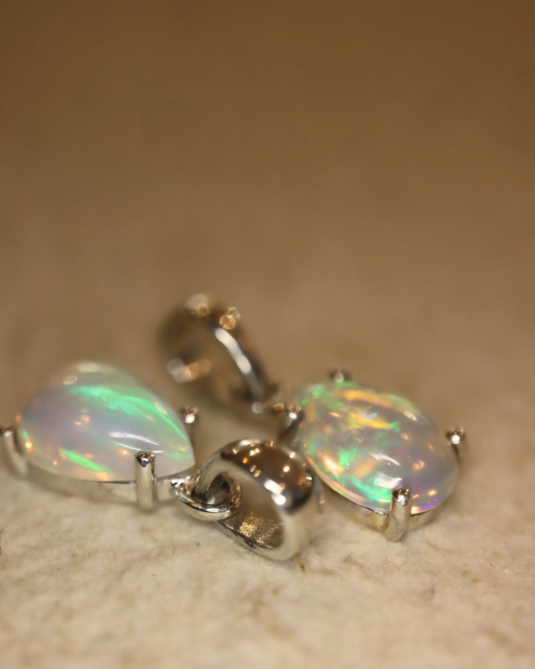 Ethiopian Opal Drop Pendant