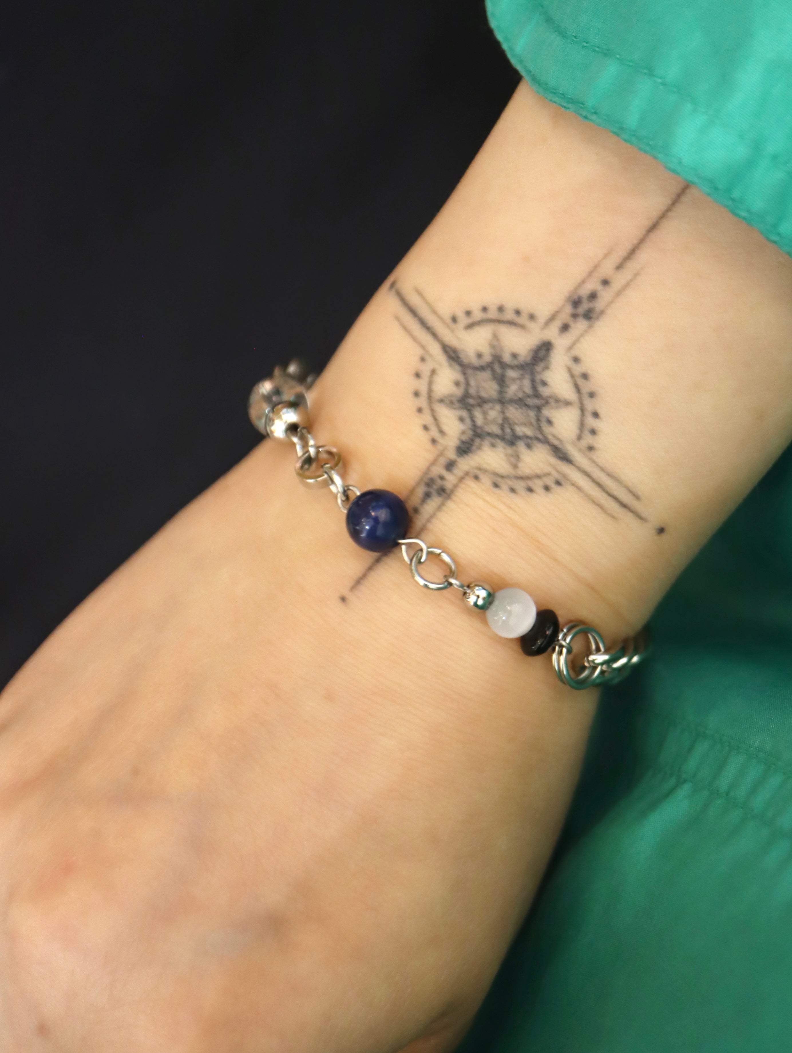 Paradigm Mixed-Link Stainless Steel Bracelet