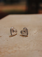Eterna Heart Shape Silver925 earrings