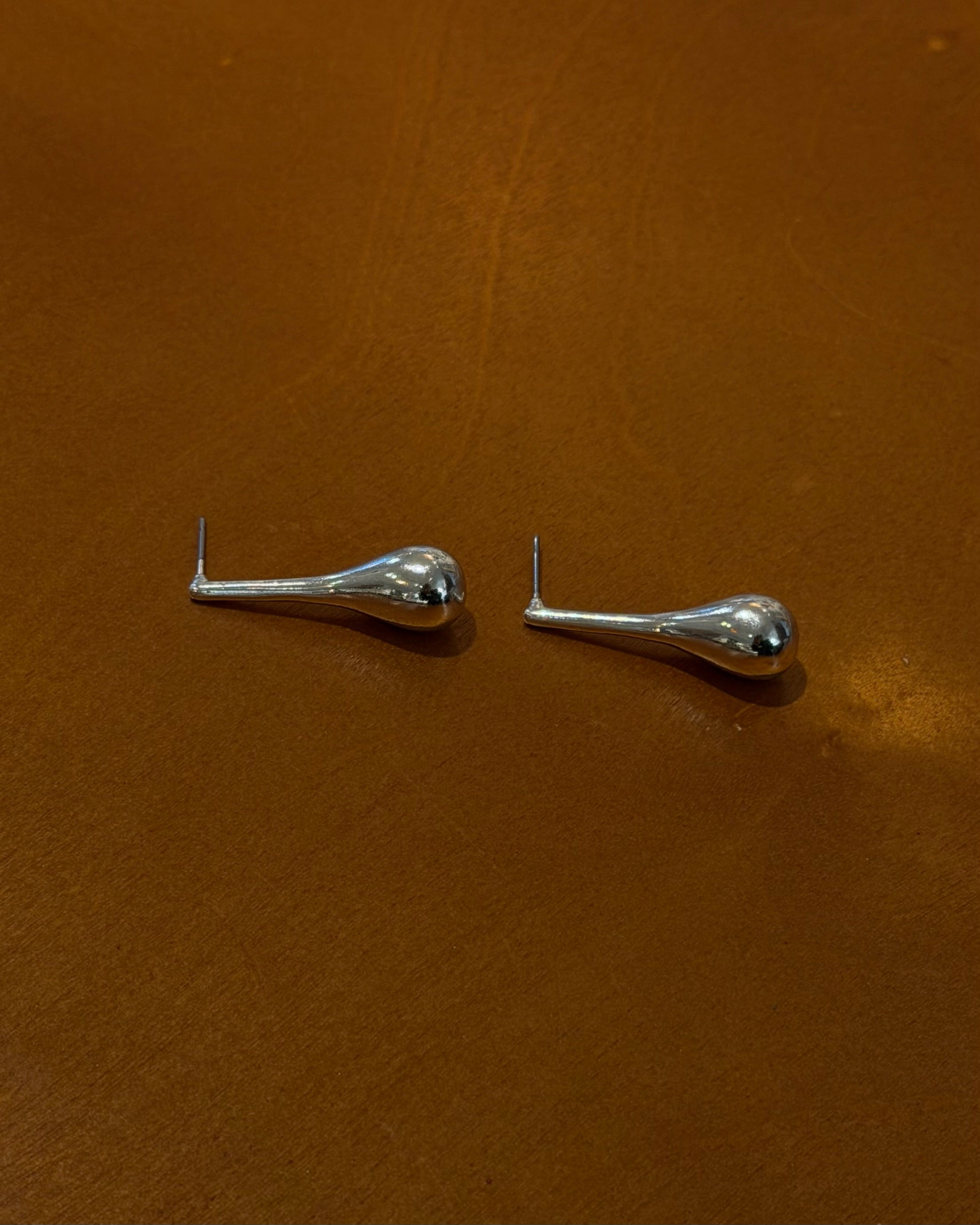 Drop waterdrop brass earrings