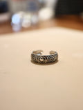 Heart Band Sterling Silver Pinky / Toe Ring