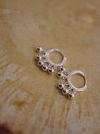 Drop balls 925 silver earrings