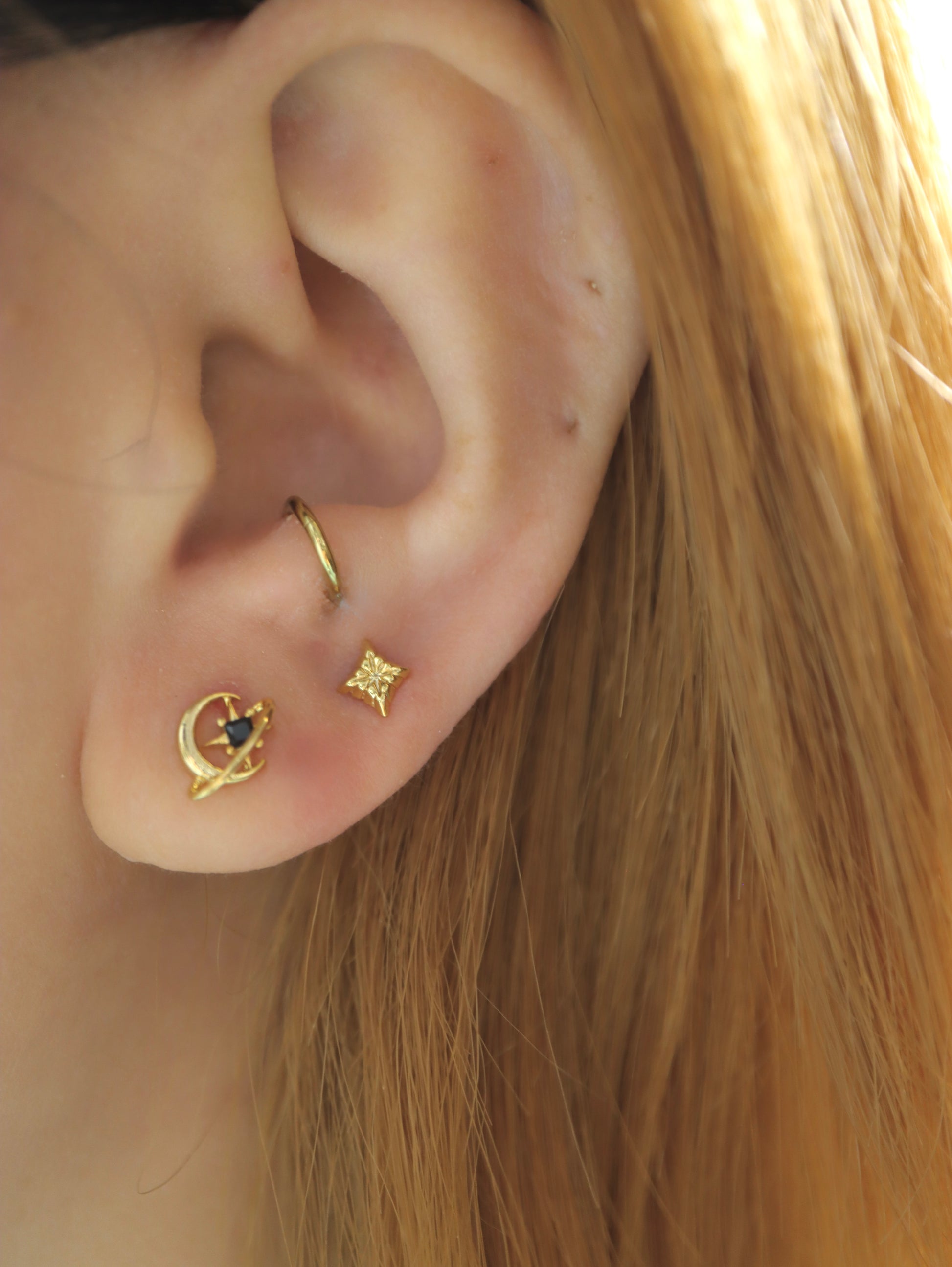 Rhombus surgical steel earring (1pc)