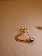 Verde Chain Loop Earrings
