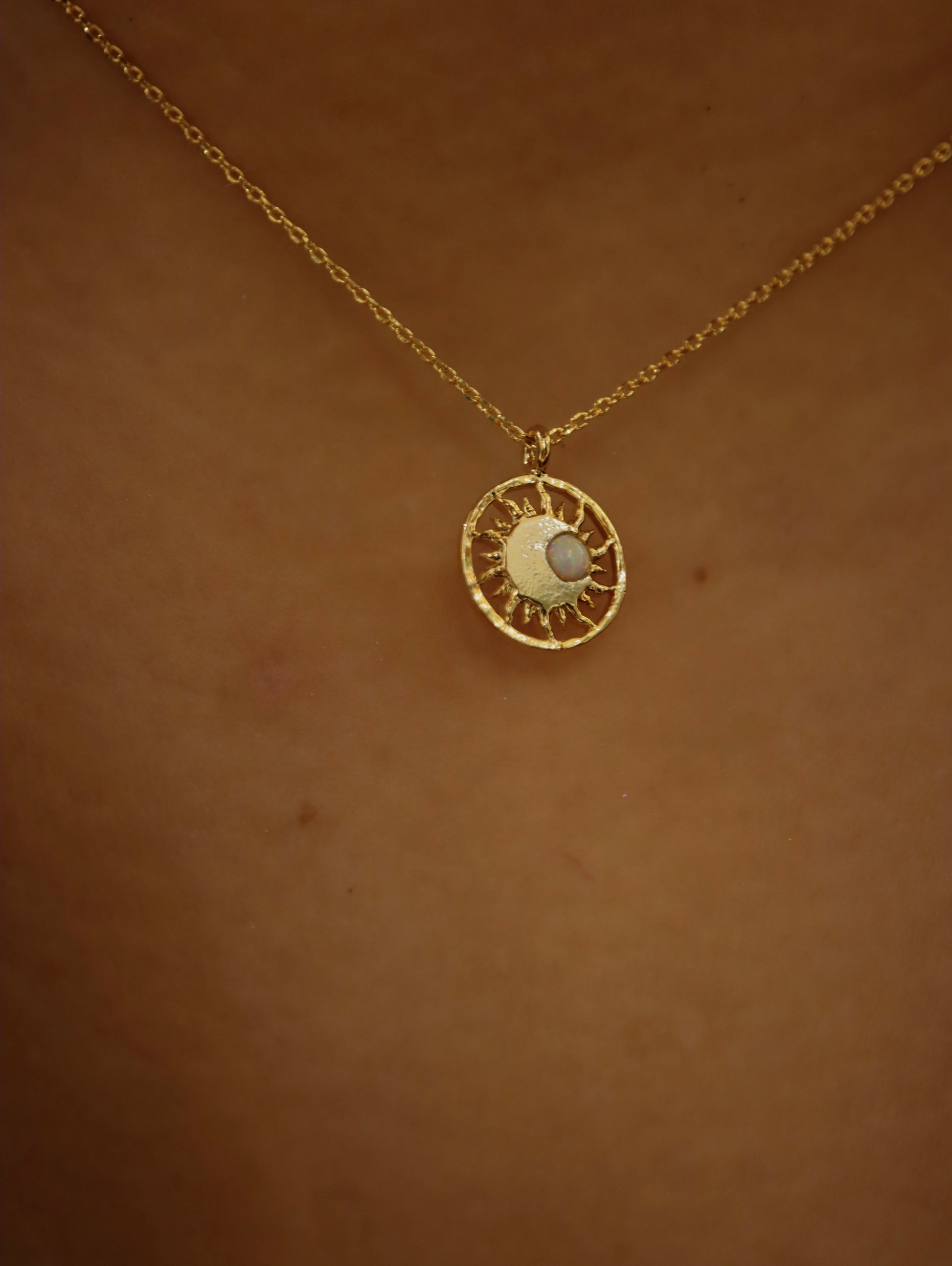 Celestial Eclipse Pendant Necklace