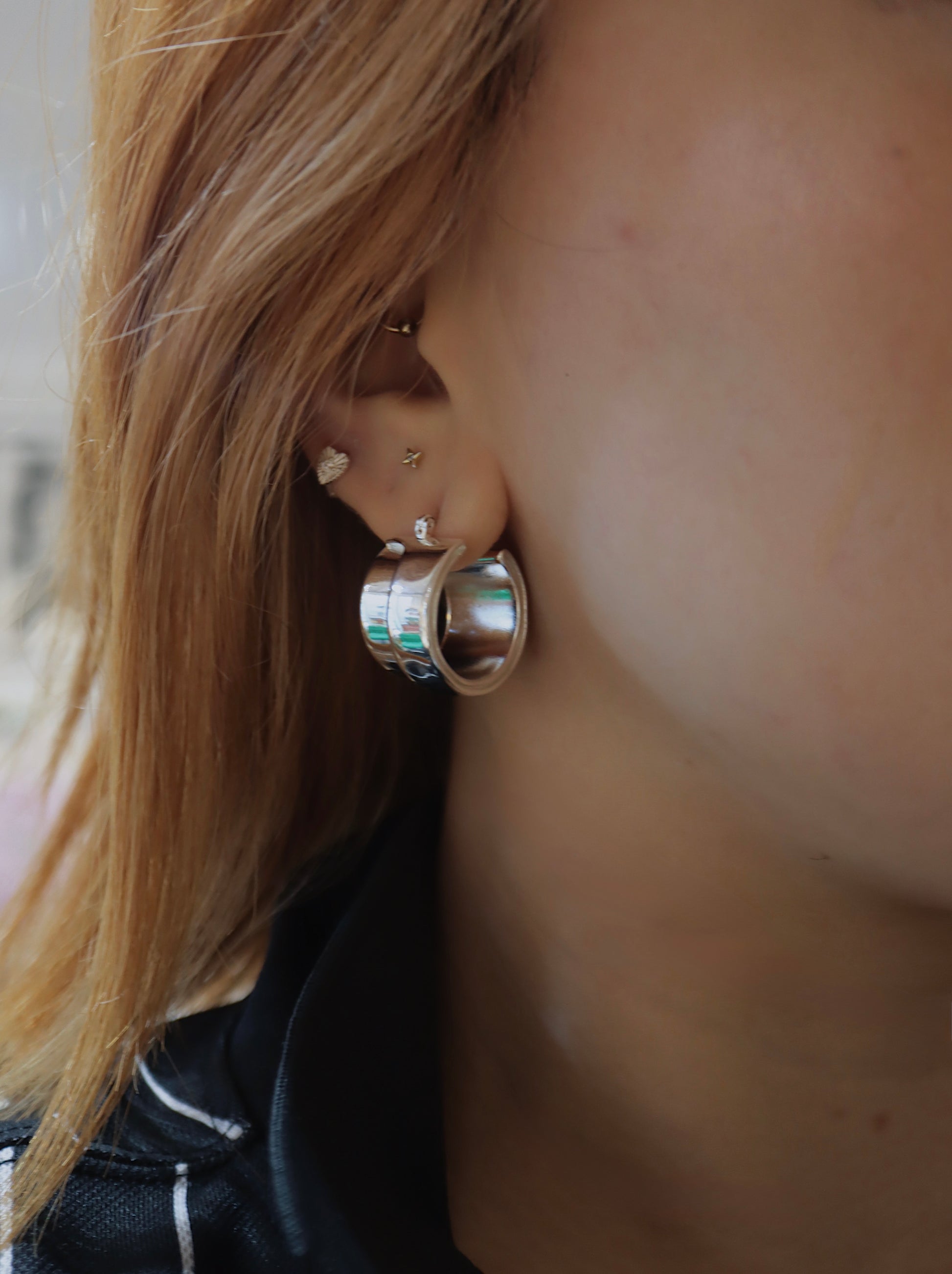 Bold Silver Chunky Earrings