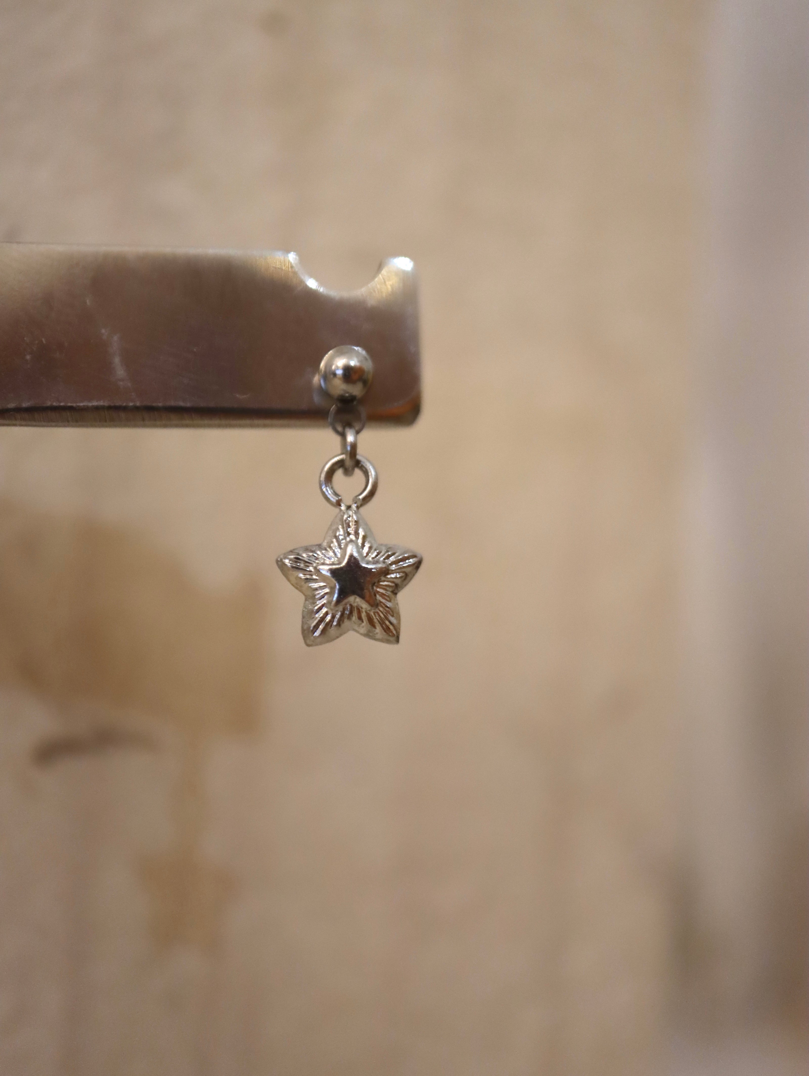 Drop dangling surgical steel stud earring (1pc)