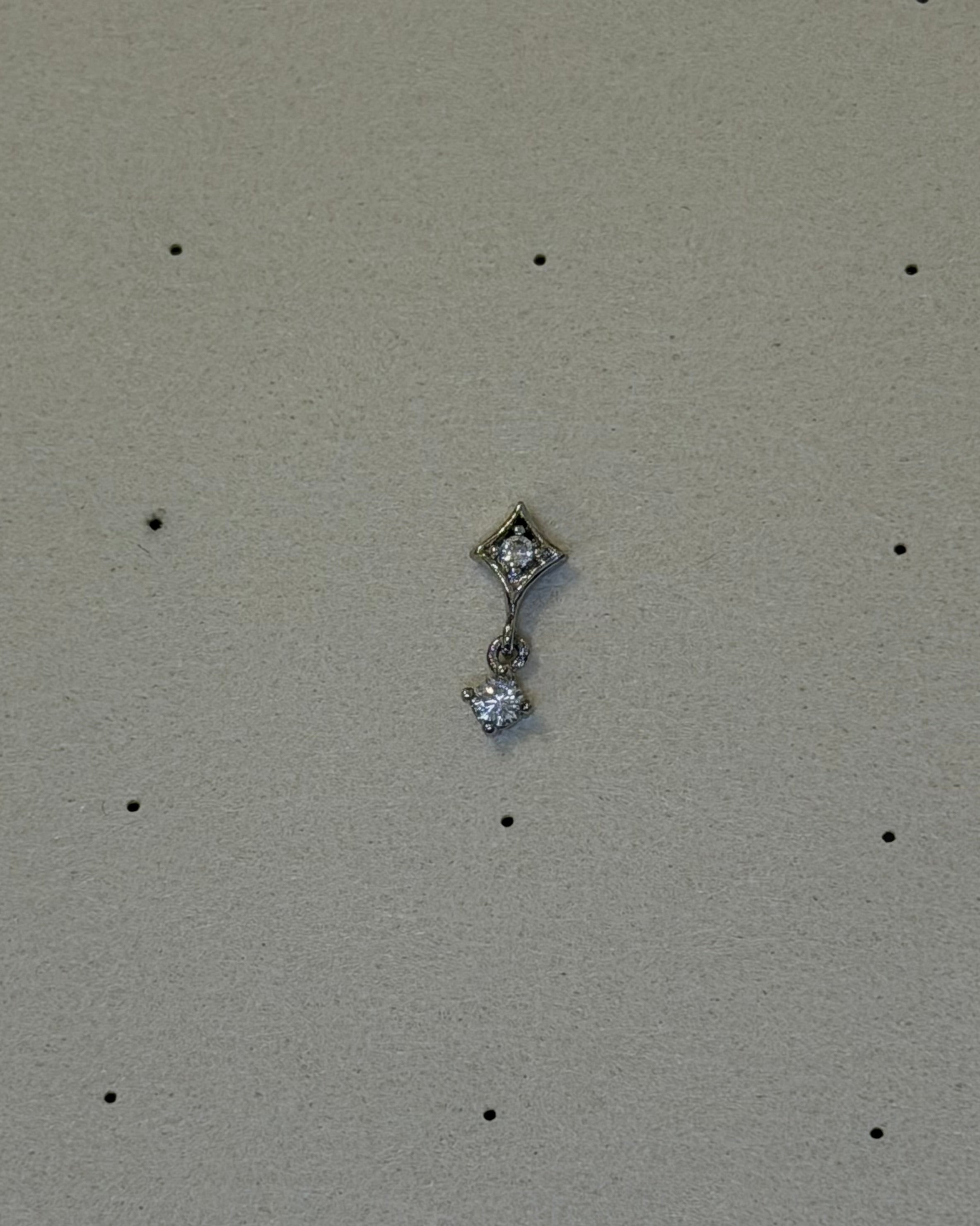 Astra Drop Stud Surgical Steel Piercing Earring (1pc)