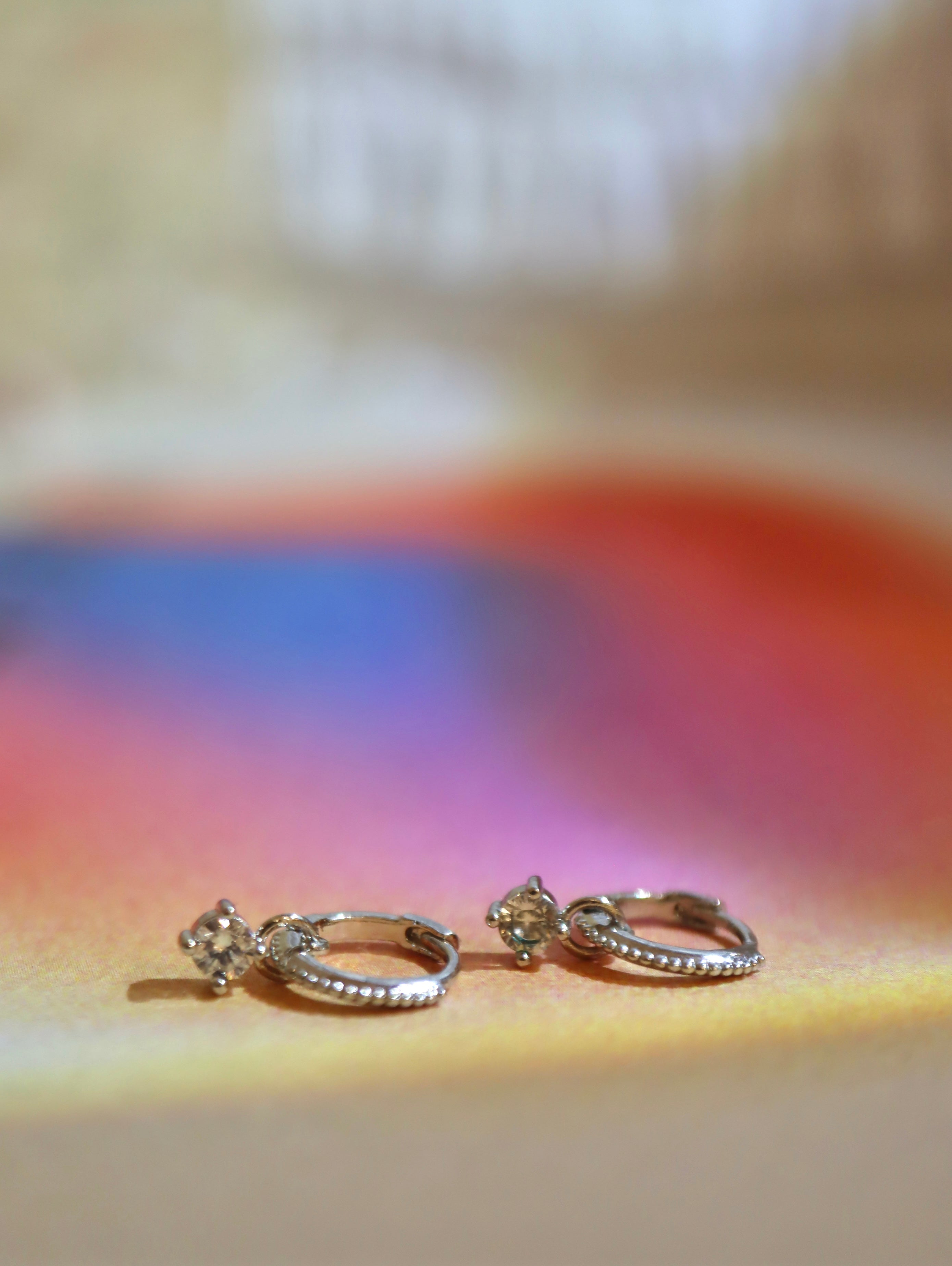 Rope Huggie hinged hoop earrings