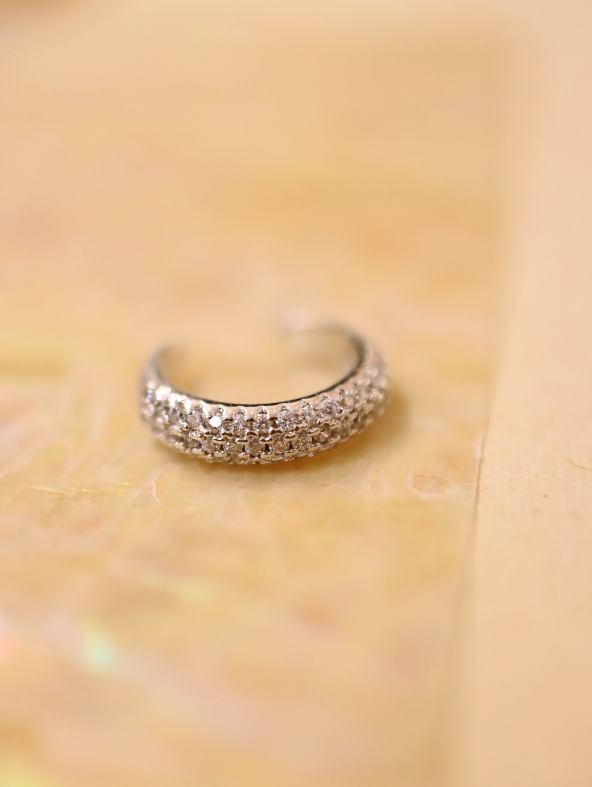 Cz sparkling 925 silver Earcuff