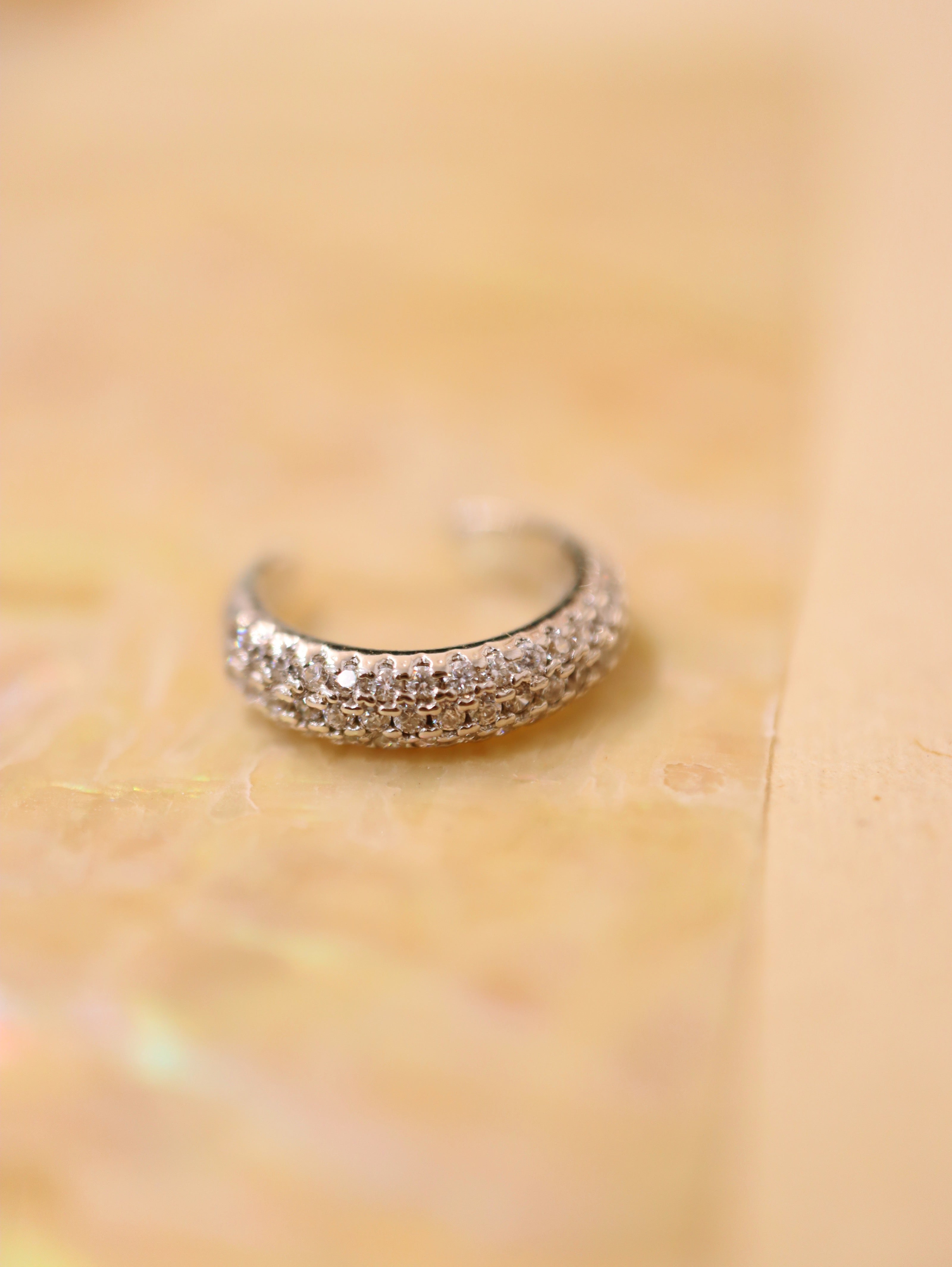 Cz sparkling 925 silver Earcuff