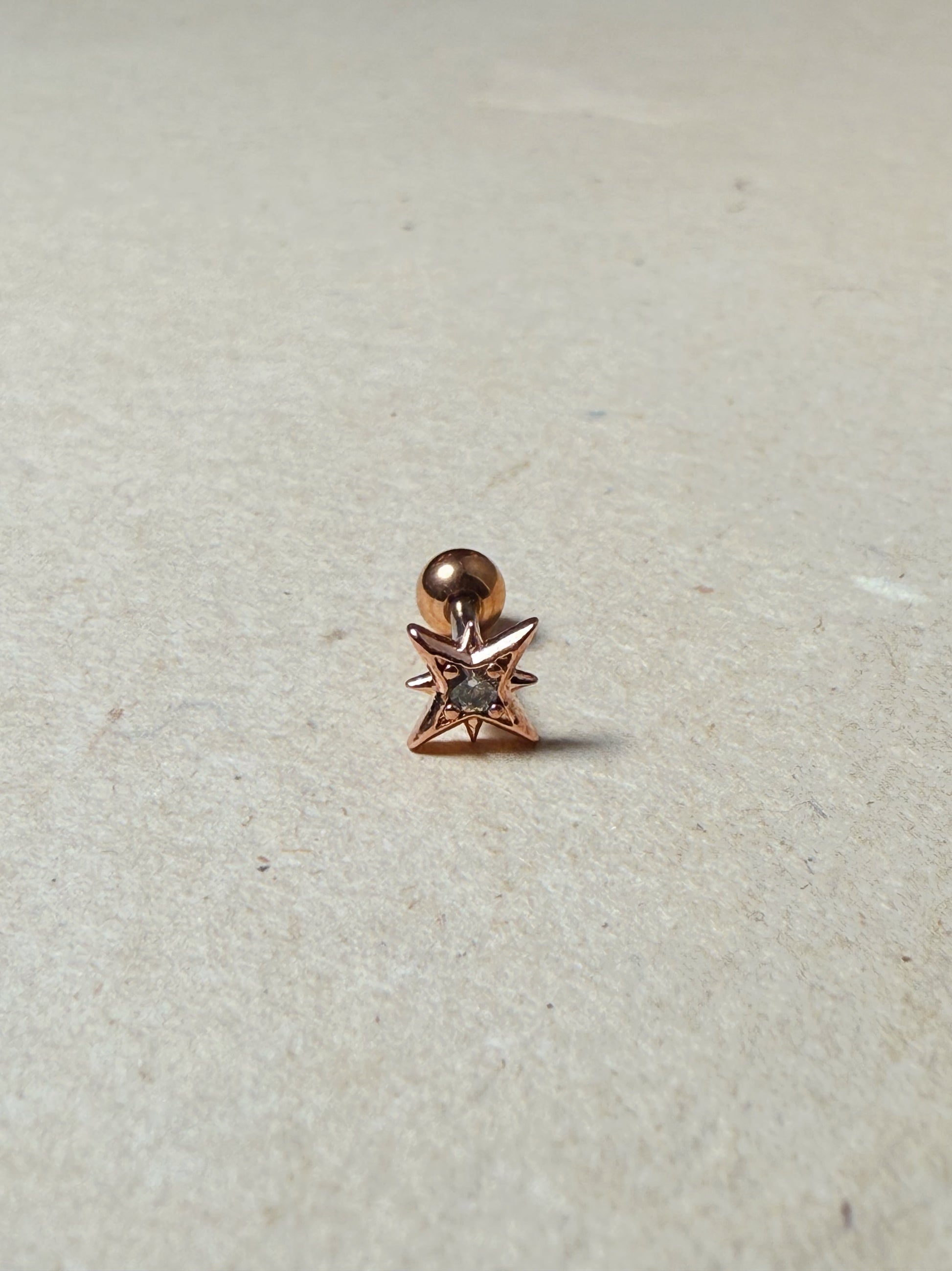 Sparkle ✨ cz surgical steel piercing