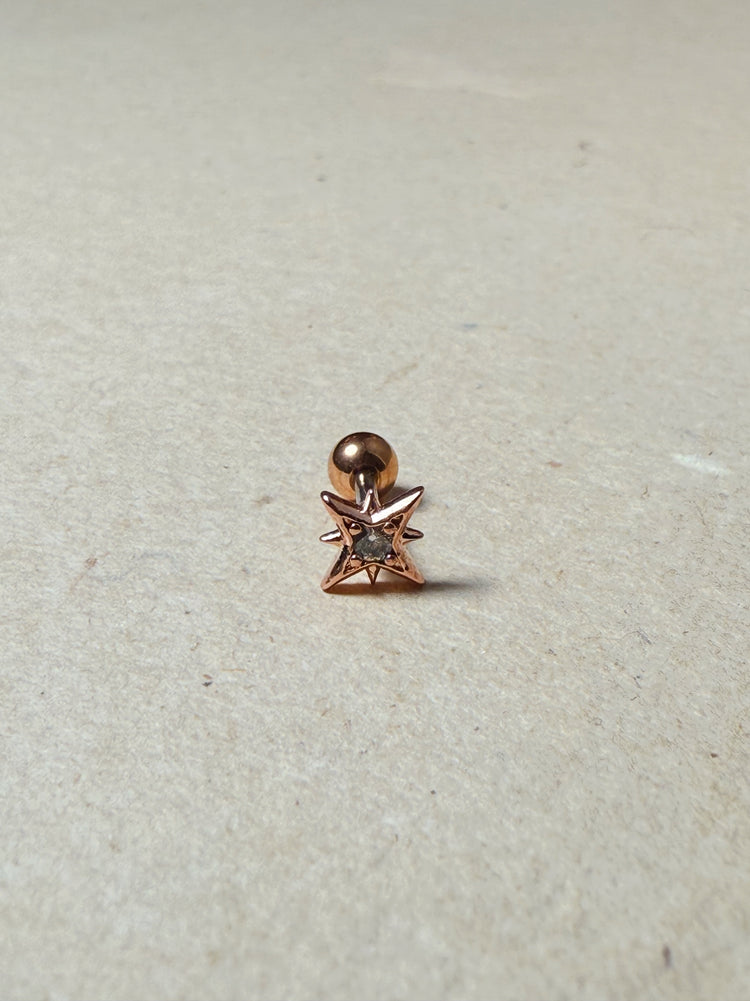 Sparkle ✨ cz surgical steel piercing