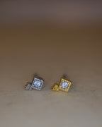 Cz stud surgical steel piercing earring (1pc)