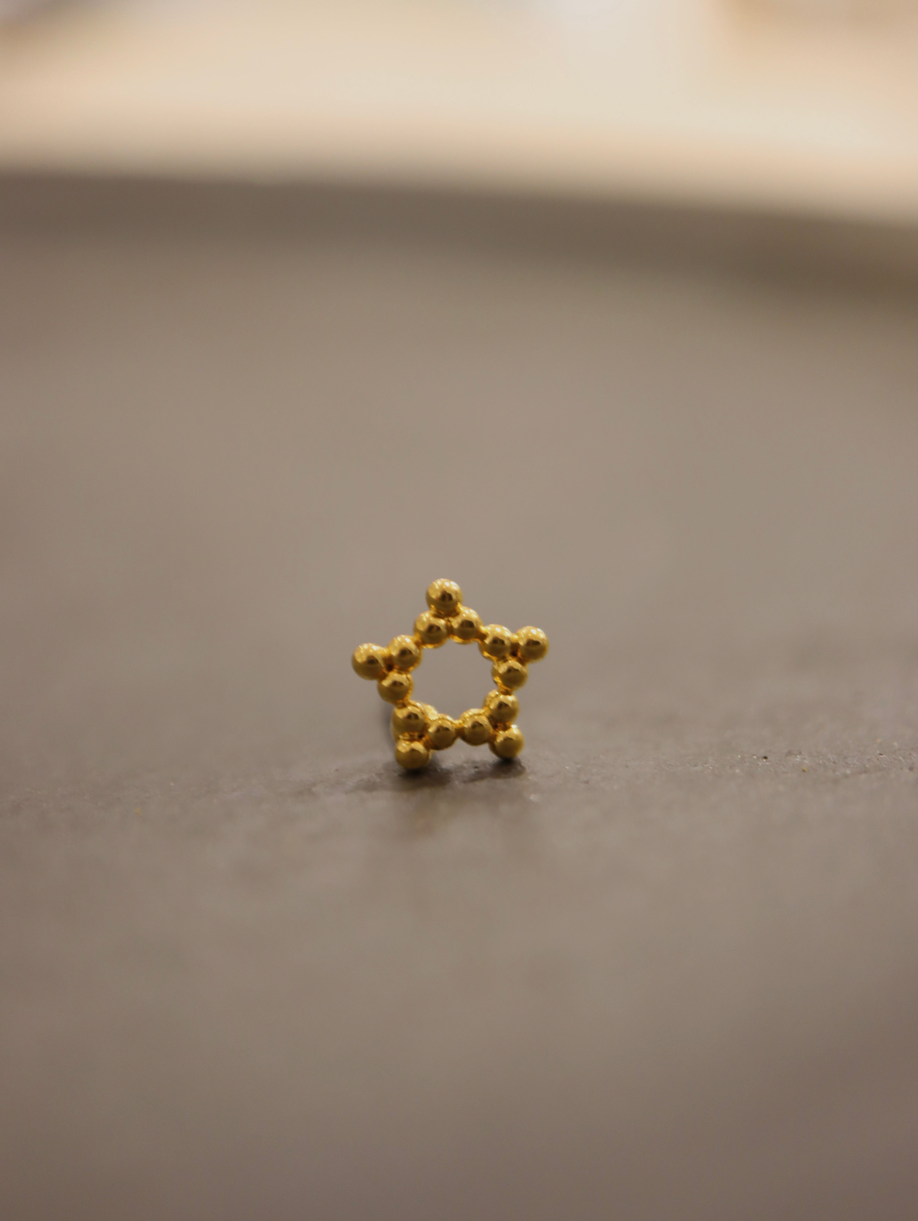 Star stud surgical steel Piercing earring