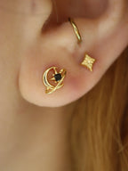 Lunar Arc Starlet Surgical Steel earring (1pc)