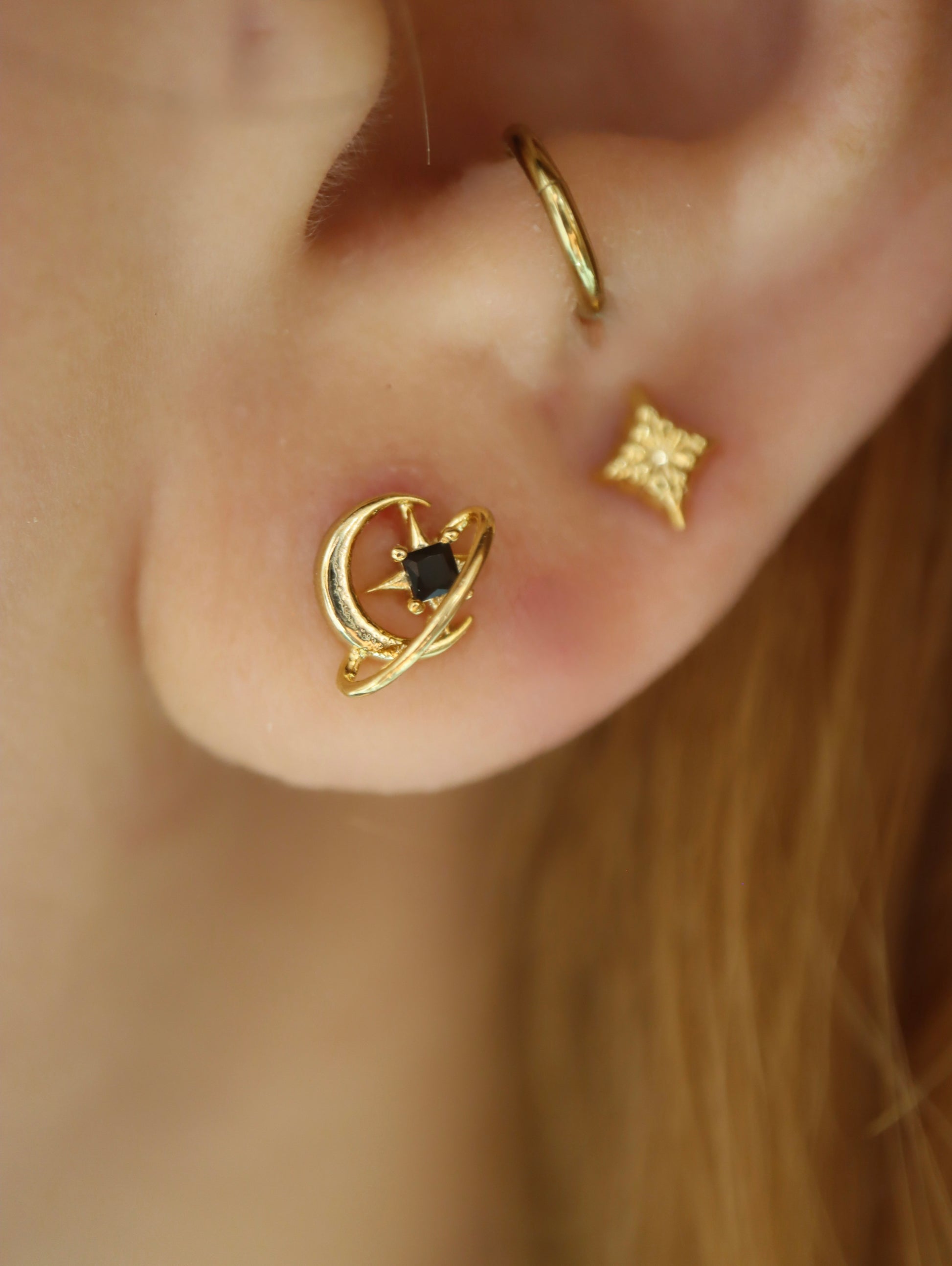 Lunar Arc Starlet Surgical Steel earring (1pc)