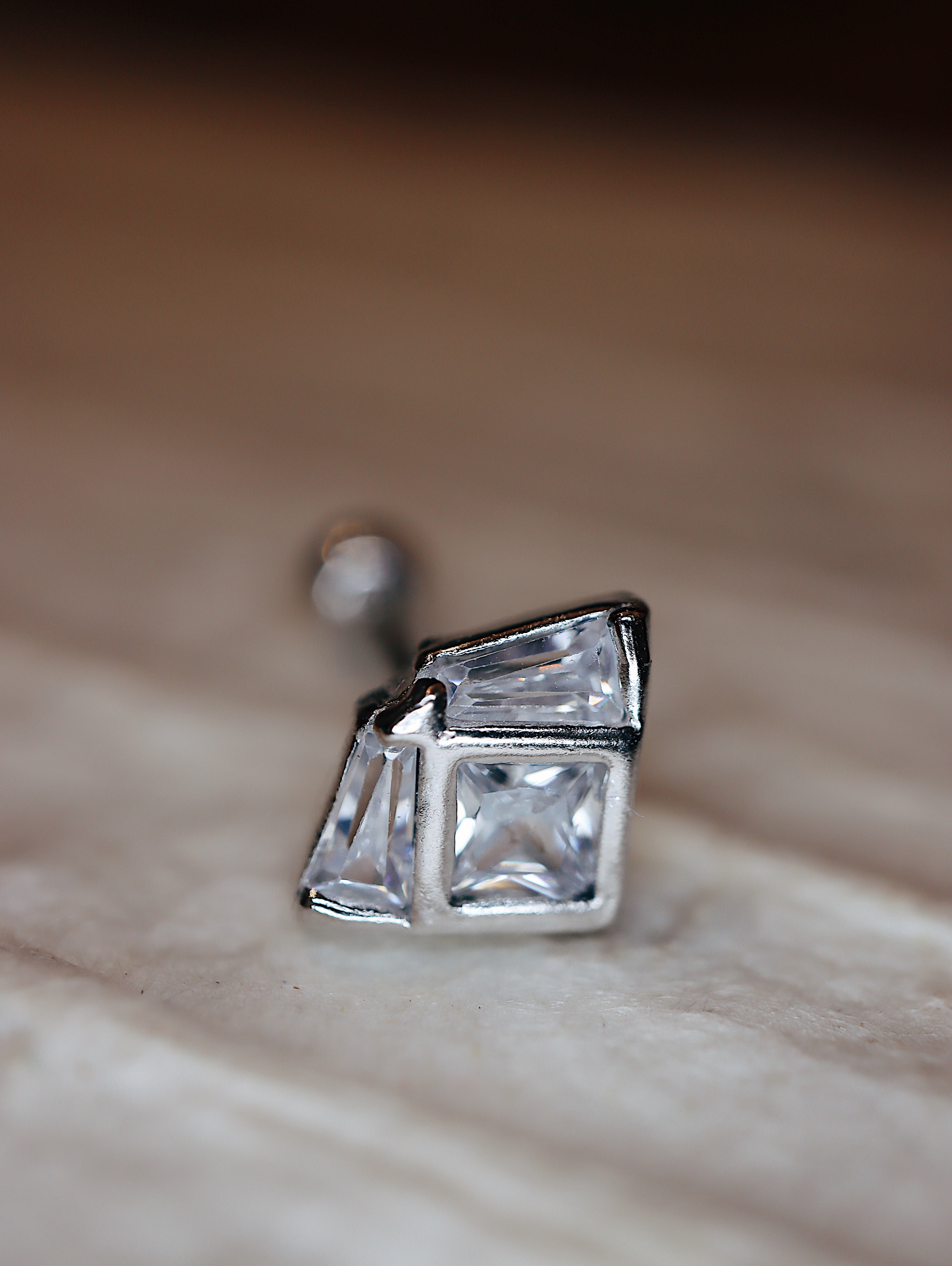 Glitz CZ s925 piercing (1pc)