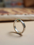 Opal Sterling Silver mix tone ring