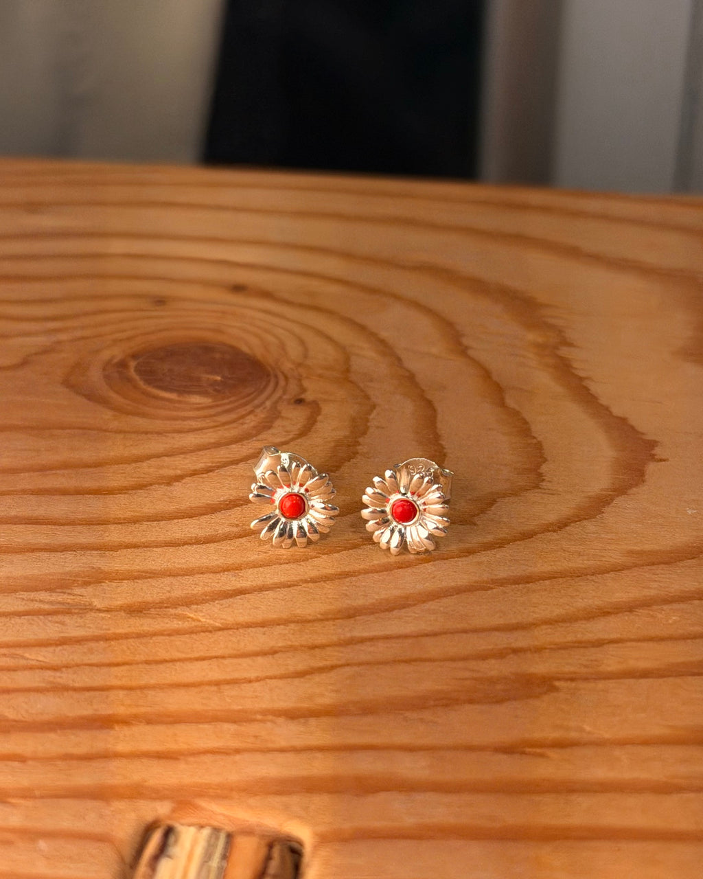 Daisy 925 silver earrings