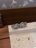 Knot stainless steel earrings