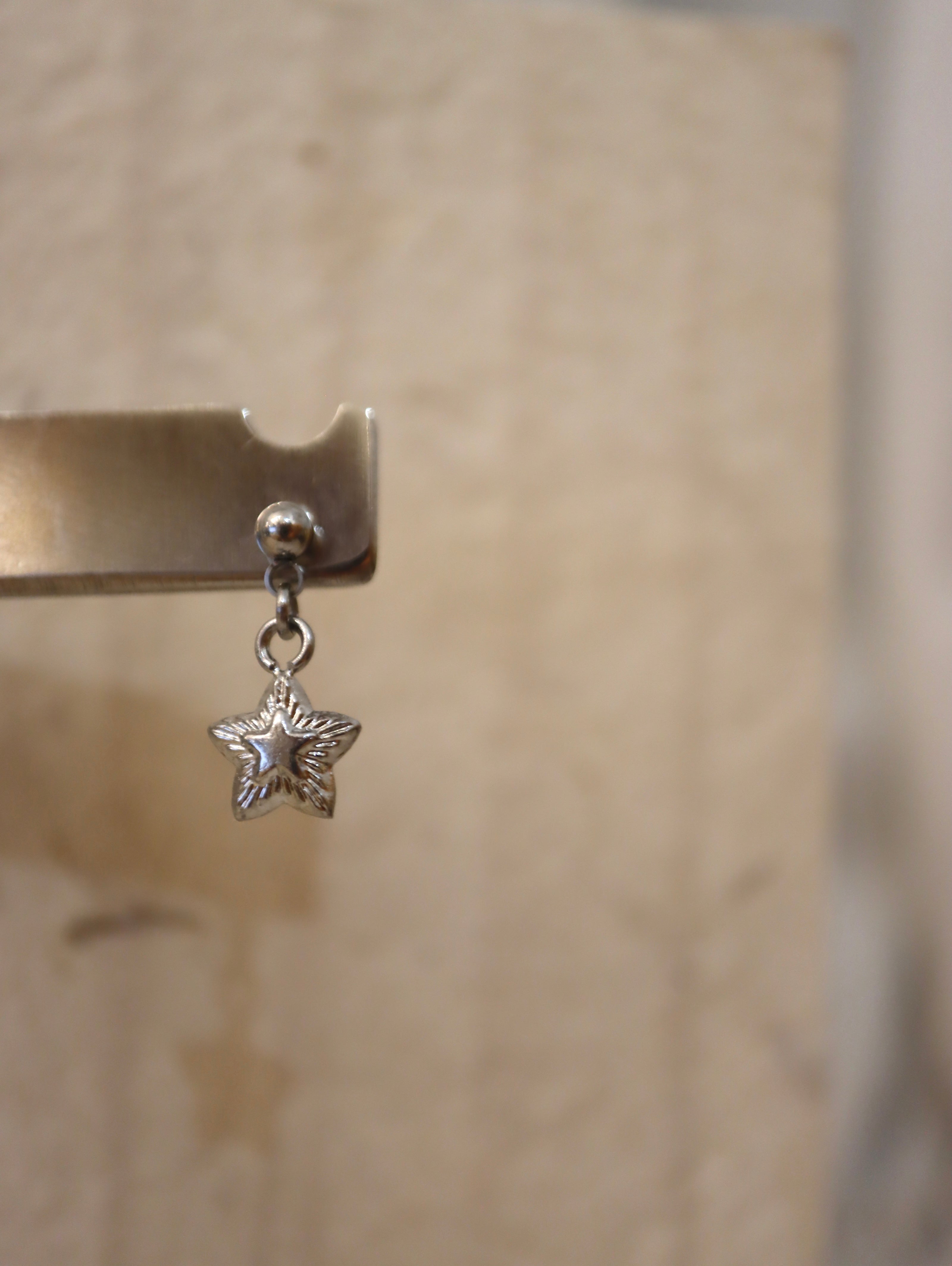 Drop dangling surgical steel stud earring (1pc)