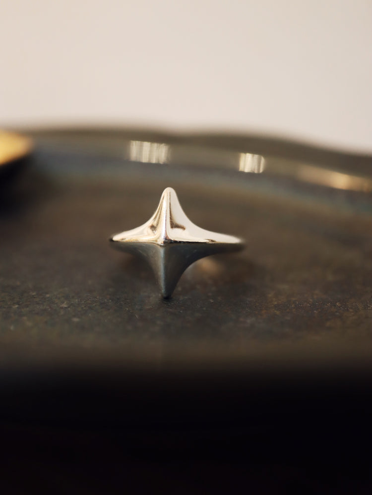 Star Sparkle 925 silver unisex ring