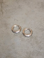 Spiral Clicker 925 Silver Hoop Earrings