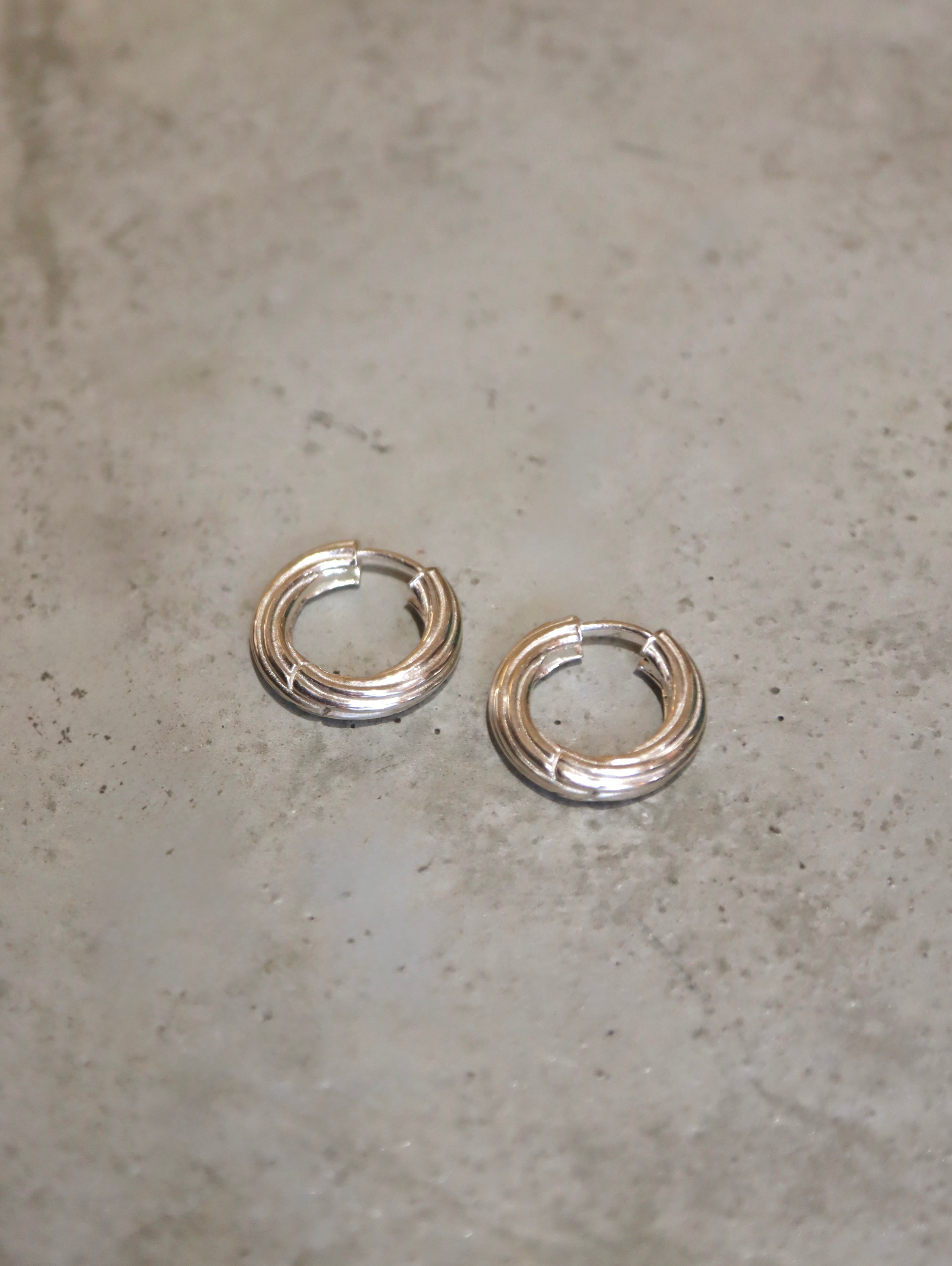 Spiral Clicker 925 Silver Hoop Earrings