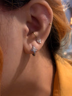 Starburst Stainless Steel Earrings