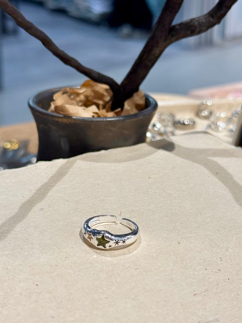 Sparkle star 💫 ✨ silver925 open size ring