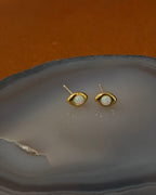 Mini eye opal earrings