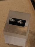 Ethereal Butterfly Stainless Steel Hinged Hoop Earrings