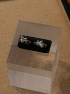 Ethereal Butterfly Stainless Steel Hinged Hoop Earrings