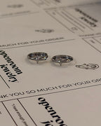 Cross Hinged Hoop Stainless Steel Earrings