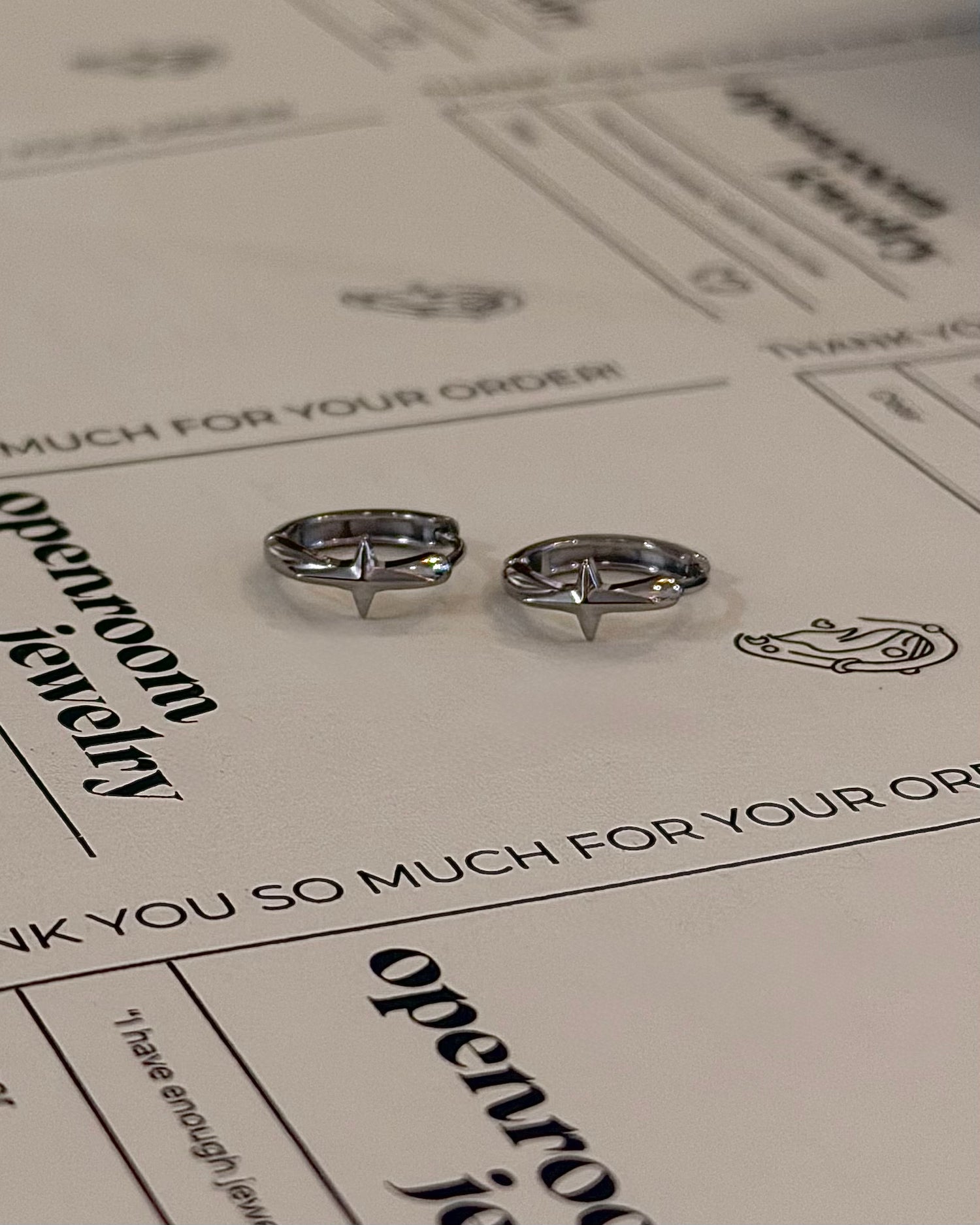 Cross Hinged Hoop Stainless Steel Earrings