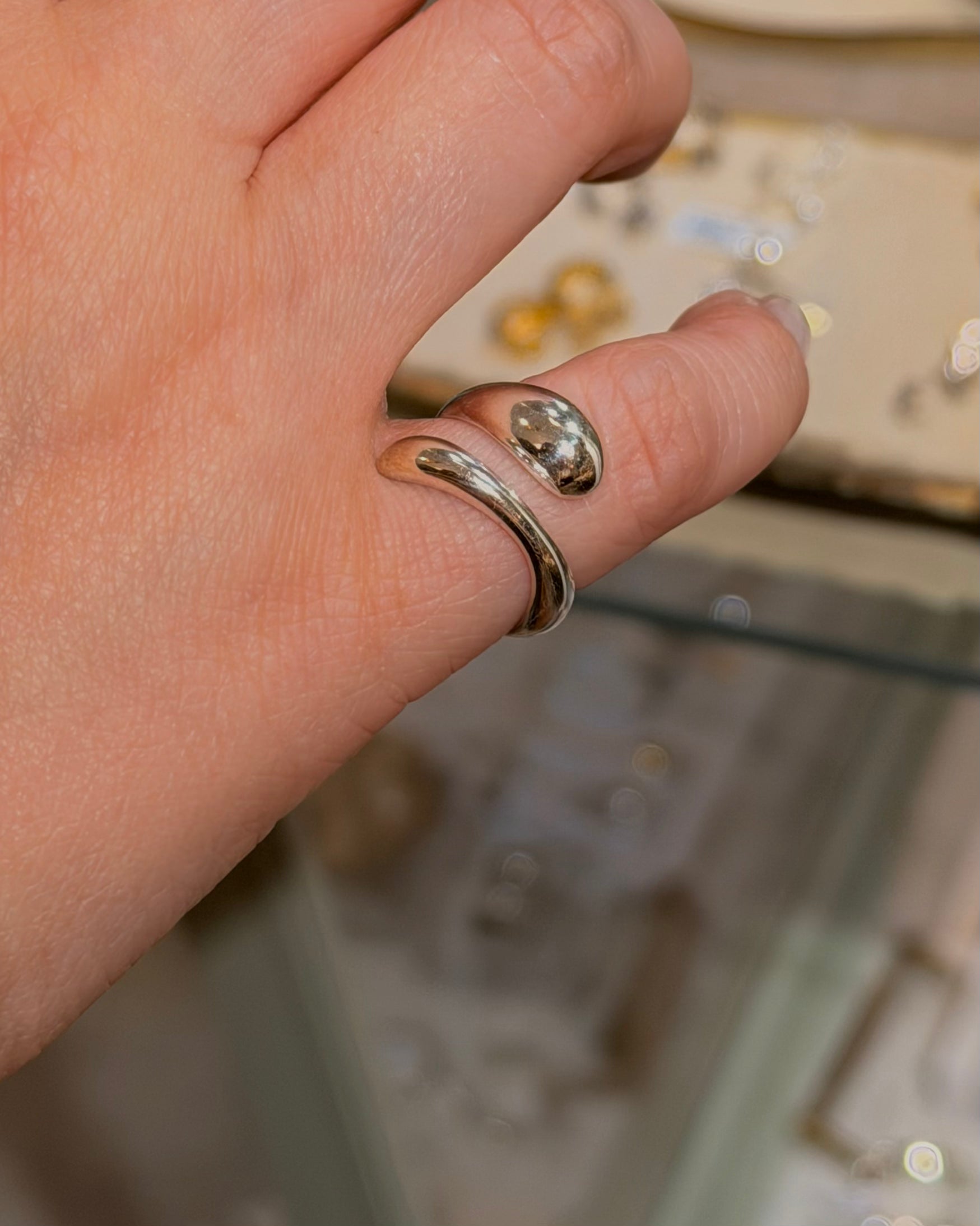 Vortex silver925 pinky ring (free size)