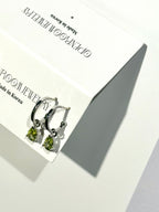 Drop teardrop cz / Opal earrings