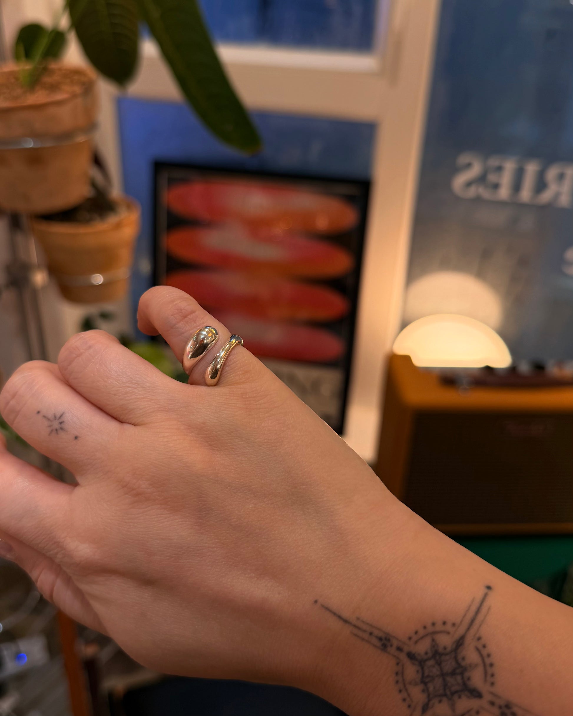 Vortex silver925 pinky ring (free size)