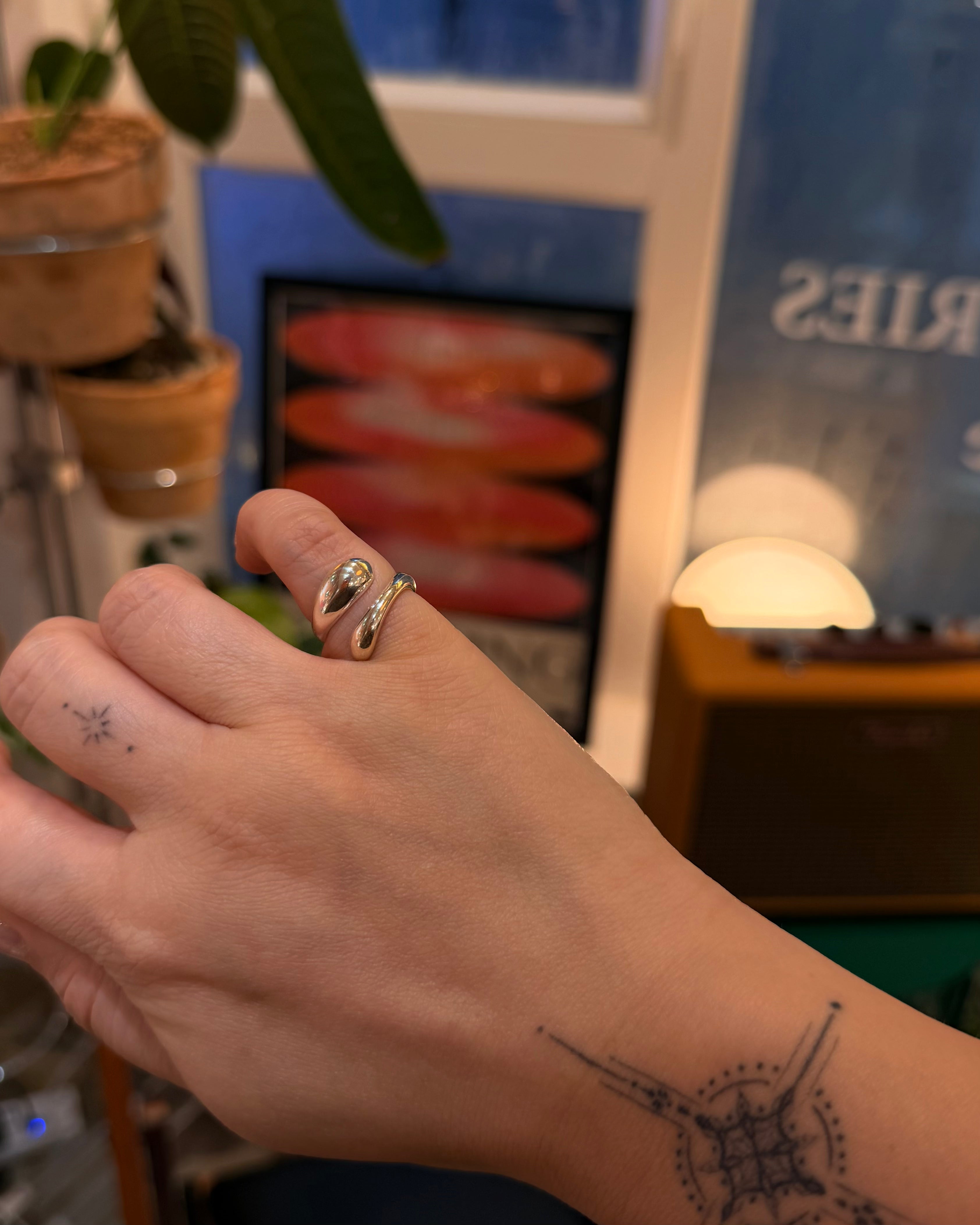 Vortex silver925 pinky ring (free size)
