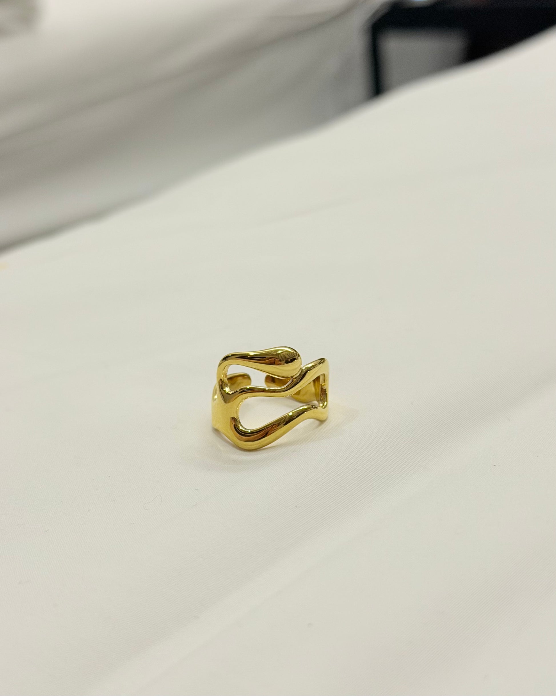 Stainless steel irregular shape ring