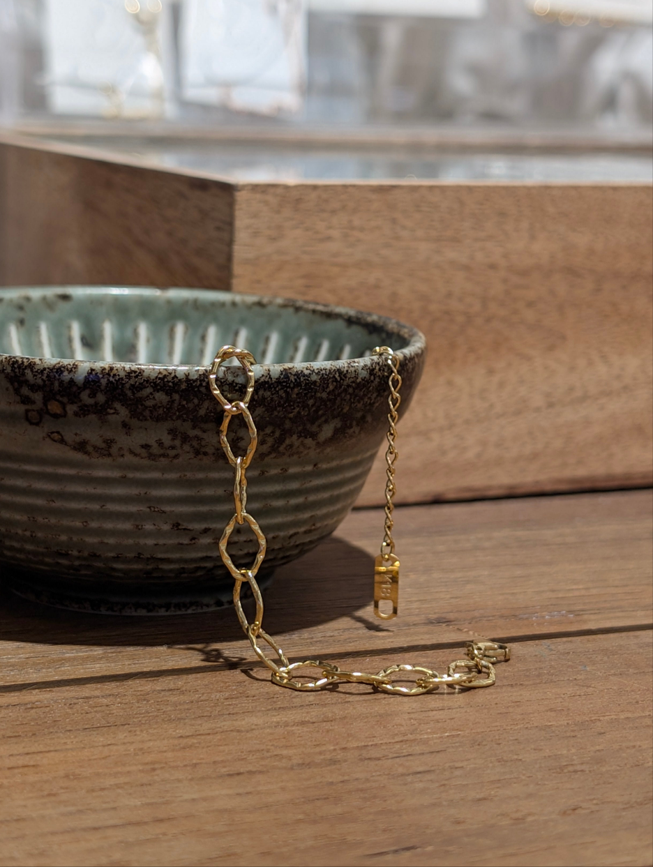 Interlock stainless steel bracelet