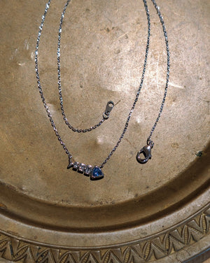 Sapphire Fish Scale Necklace