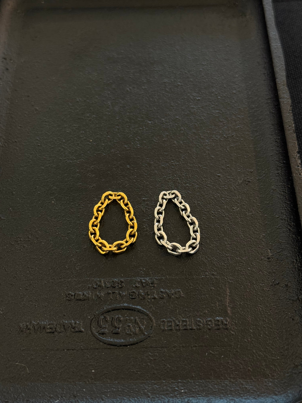 Chain link stainless steel ring