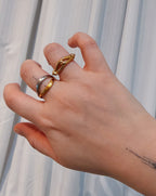 Interlock stainless steel ring